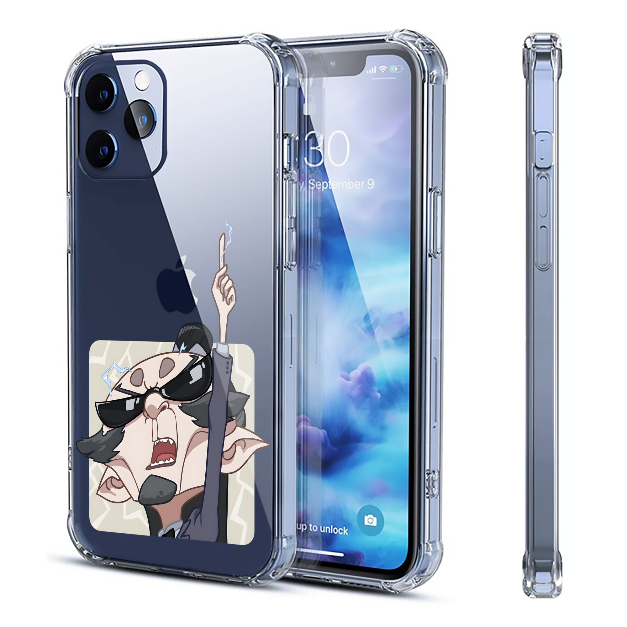 （画像用） Ne Zha 2 ナタ 魔童の大暴れ 【iPhone 12シリーズ対応】透明スマホケース（クリアソフトケース）